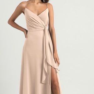 JENNY YOO LUXE CHIFFON AMARA dress in BLUSH